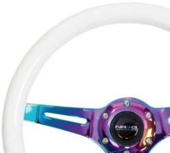 Träratt 350mm 3-ekrad Neo-Chrome Centrum Glow in The Dark Ratt NRG