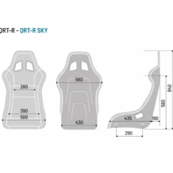 Tävlingsstol QRT-R Svart FIA 8855-1999 Sparco