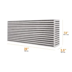 Universal Luft-Till-Luft Race-Intercooler Cellpaket 20.00'' x 7.80'' x 3.50'' Mishimoto