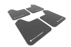 Universal UR Svarta Stänkskydd Vit Logo (4-Pack) Rally Armor