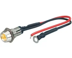 Varningslampa LED Chrome, Gul Foliatec