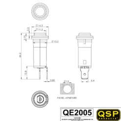 Varningslampa 12v-Lampa / Chromad Bas QSP Products