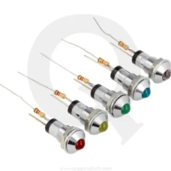Varningslampa - 12V LED Kromad Bas QSP Products