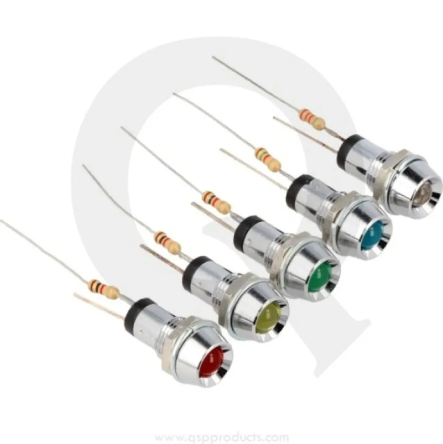 Varningslampa 12V LED - Krom Mindre QSP Products