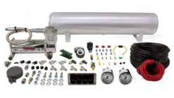 4-vägs Manuellt Styrsystem Luftfjädring (1/4'' Luftslang 15L-Tank 444 Kompressor) Air Lift Performance