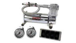 4-vägs Manuellt Styrsystem Luftfjädring (1/4'' Luftslang 15L-Tank 444 Kompressor) Air Lift Performance