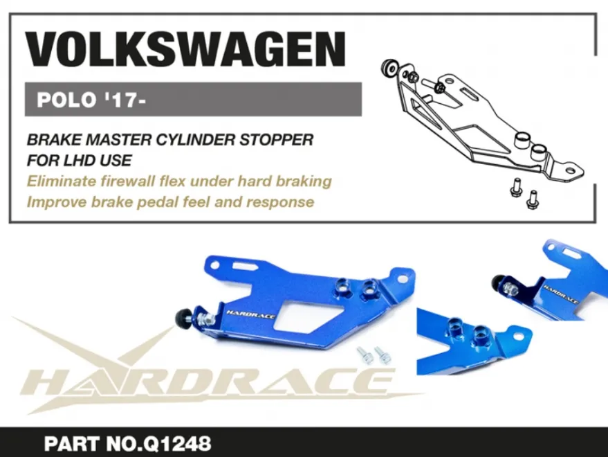 Volkswagen POLO 2017+ Bromscylinderstopp Hardrace