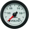 Voltmätare 52mm 18V (Digital Stepper-motor) Vit PRO-CYCLE