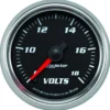 Voltmätare 52mm 18V (Digital Stepper-motor) Svart PRO-CYCLE