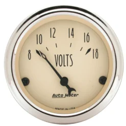 Voltmätare 52mm 18V (Elektrisk) ANTIQUE BEIGE