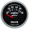 Voltmätare 52mm 18V (Elektrisk) SPORT-COMP II