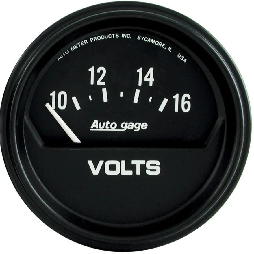 Voltmätare 66.7mm 16V (Elektrisk) Svart AUTOGAGE