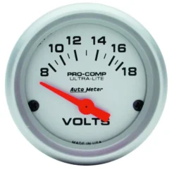 Voltmätare 52mm 18V (Elektrisk) Ultra-Lite