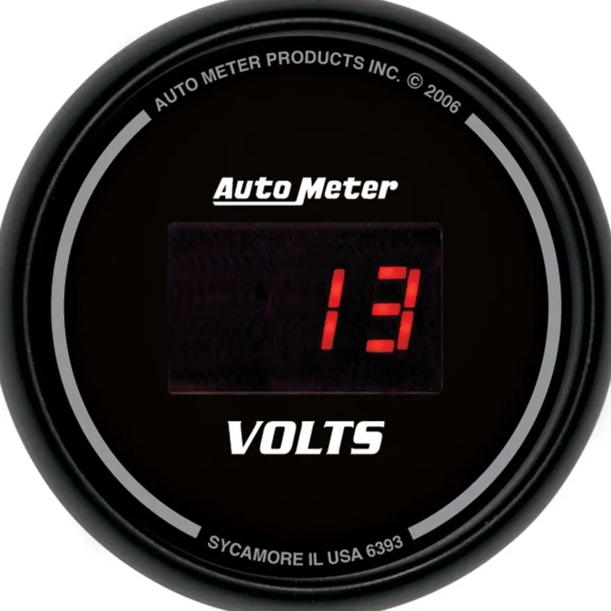 Voltmätare 52mm 18V Sport-Comp Digital
