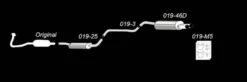 Volvo S40 I, V40 I V 2000-2004 Sportavgassytem Catback TA Technix