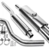 VW Polo, Polo Classic, Polo Coupe 86C 1987-1994 Rostfritt Sportavgassystem Catback TA Technix